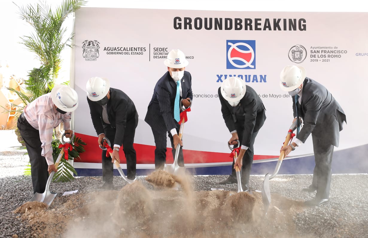 Xinquan comenzó construcción de su nueva planta en Aguascalientes LJA